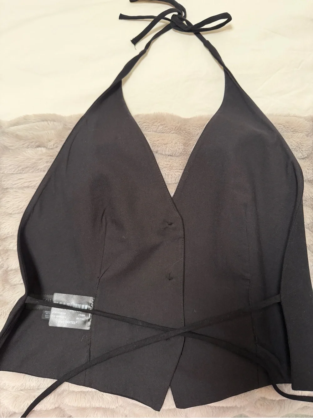 Zara black backless